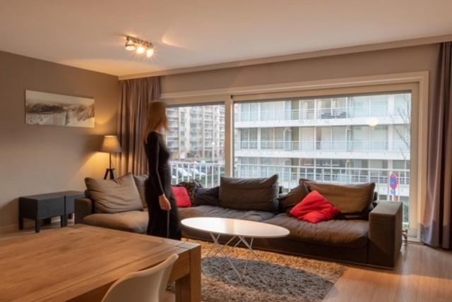 Appartement Nieuwpoort-Bad Met Garage Eksteriør billede